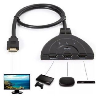 Hub Hdmi Switch 3x1 Duplicador Hdmi 3 Entradas Sem Controle - CAB33