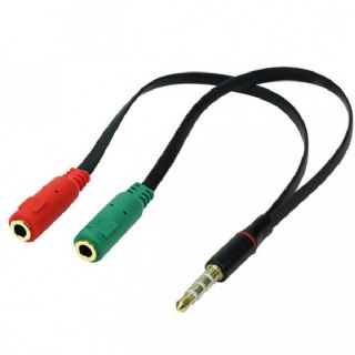 Adaptador Para Audio e Microfone Com Fio - CAB48