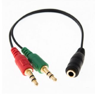 Cabo Adaptador Headset Para Fone, 2 P2 Macho Para 1 P2 Fmea - CAB92