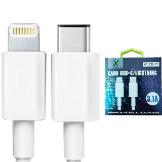 Cabo X-CELL USB-C / Lightning Compativel Com Iphone 3.1A 12W 1M