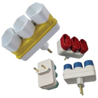 Adaptador de Tomada Benjamin 31 2P+T 10A/250V Cores Sortidas