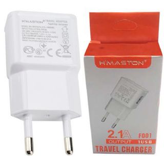 Fonte Residencial H?Maston  2.1A 1 Entrada USB F001