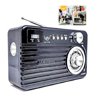 Rdio Porttil AM FM + Leitor de Carto + PenDrive AD-1709 - ELE205