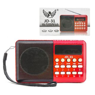 Rádio Portátil AM FM + Leitor de Cartão + Pen Drive JD-31