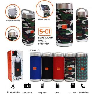 Caixa de Som Bluetooth S01 + Carto + Pen Drive + FM
