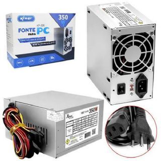 Fonte Atx 350w Para  Pc Computador Silenciosa  Knup Kp-526 Pfc - INF59