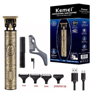 Mquina De Corta Cabelo Profissional Bivolt Kemei 700D - ELE250