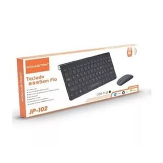 Kit Teclado e Mouse Sem Fio H`Maston - INF78