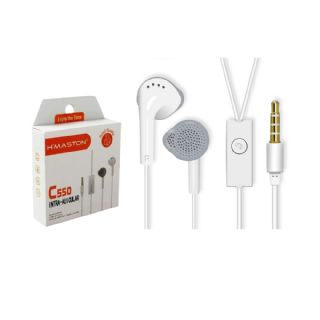 Fone de Ouvido com Fio e Microfone de Encaixe  H`Maston C550 - FON121