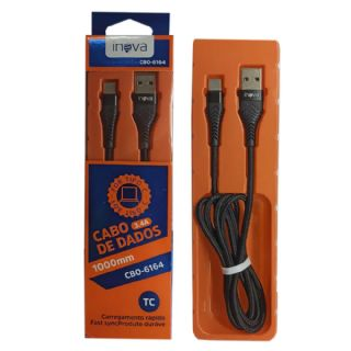 Cabo de Dados Inova Com Tipo-C 2.4A 1 Metro - CAB70