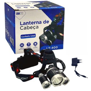 Lanterna De Cabea 3 Leds Forte Camping Pesca Bike Ciclismo