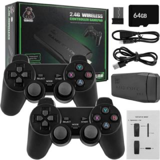 Game Stick 4k 1500 Jogos + 2 Controles Sem Fio 2.G 64gb - GAM41