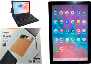 Tablet PC SE Pro Tela 10.1 128gb+6gb Ram+Teclado+Ent.Chip