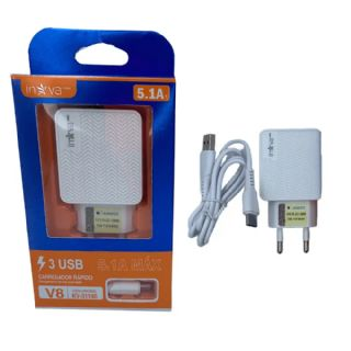 Carregador Rpido Inova 5.1 mAh V8 CAR17