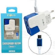 Carregador Inova R�pido V8 3.1A  2 Entradas USB - CAR03