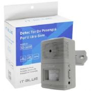Sensor Detector Presen�a IT-BLUE SD-300D Sem Fio Alarme Sonoro Ultra Som 5m - ELE234