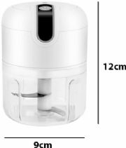 Mini Moedor e Processador de Alimentos Sem Fio Recarreg�vel - ELE233