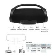 Caixa de Som Bombox-mini com Bluetooth+Cart�o+PenDrive e FM - ELE07