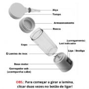 Mini Liquidificador Mixer Garrafa Copo Port�til Recareg�vel Usb - ELE232