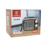 R�dio Port�til AM FM + Leitor de Cart�o + PenDrive KA-8078  - ELE214
