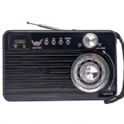 R�dio Port�til AM FM + Leitor de Cart�o + PenDrive AD-1709 - ELE205