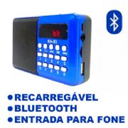 R�dio Port�til AM FM + Leitor de Cart�o + Pen Drive JD-31
