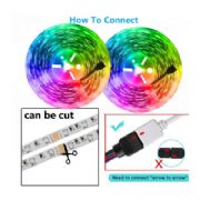 Fita Led Colorida Bluetooth 5m Com Controle e App via Celular - ELE192