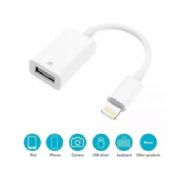 Cabo Otg Usb Compat�vel Com iPhone E iPad Pendrive Teclado