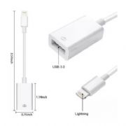 Cabo Otg Usb Compat�vel Com iPhone E iPad Pendrive Teclado