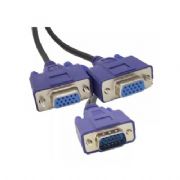 Cabo Y Duplicador VGA 1 Entrada Macho 2 Sa�da VGA F�mea - CAB125