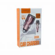 Carregador Veicular H MASTON Rapido 3.1A V8 2 USB - CARH9