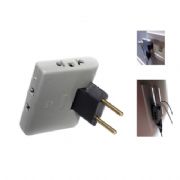 Adaptador de Tomada em T Articulado 3 Sa�das 10A - DIV138