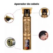 M�quina De Aparar Cabelo Profissional Com Visor Led AL-3919 - ELE251