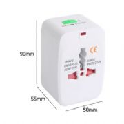 Adaptador Tomada Universal Padr�o Europeu Uk Eua Asia