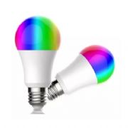 L�mpada Bulbo Led Rgb 3W + Controle Bivolt - ELE169