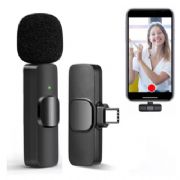 Microfone De Lapela Sem Fio Compat�vel Android Tipo-C - ELE236