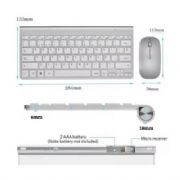 Kit Teclado e Mouse Sem Fio H`Maston - INF78