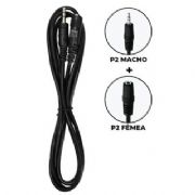 Extensor de Cabo de �udio P2 - P2 M X P2 F - 1M - CAB89