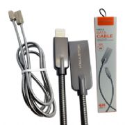 Kit 3 Cabos de Dados Revestido em A�o H maston Iphone 1m Atacado Para Revenda