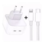 Carregador Turbo 40W Compativel Com iPhone 11- 12-13 + 2 USB-C CAR108