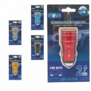Carregador Fonte Veicular USB Duplo Inova 2.4 e 3.4