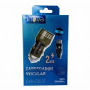 Carregador Veicular R�pido com Duas Entradas USB INOVA 3.4 V8 CAR48