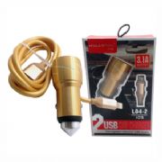 Carregador Veicular Compat�vel Com Iphone H MASTON 3.1A 2 USB - CARH10