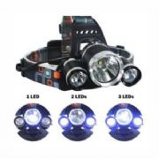 Lanterna De Cabe�a 3 Leds Forte Camping Pesca Bike Ciclismo