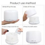 Umidificador de Ar Aromatizador+Lumin�ria 500ml Com Controle