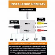 Conversor de Cabo HDMI X AV Conversor