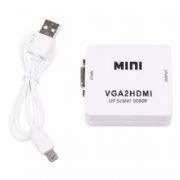 Conversor Adaptador Vga Para Hdmi Com Sa�da P2 �udio + Cabo Vga + Cabo HDMI