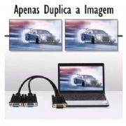 Cabo Y Duplicador VGA 1 Entrada Macho 2 Sa�da VGA F�mea - CAB125