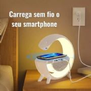 Caixa de Som G Bluetooth Lumin�ria + Carregamento Wireless