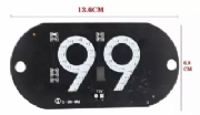 Placa Letreiro Aplicativo 99 US Com Bot�o Liga e Desliga ELE389